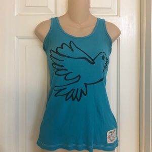 Blue/ turquoise True Religion tank top